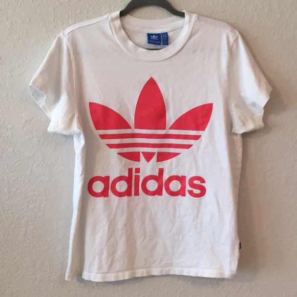 adidas Tops - Adidas Originals Pink Logo Tee Shirt
